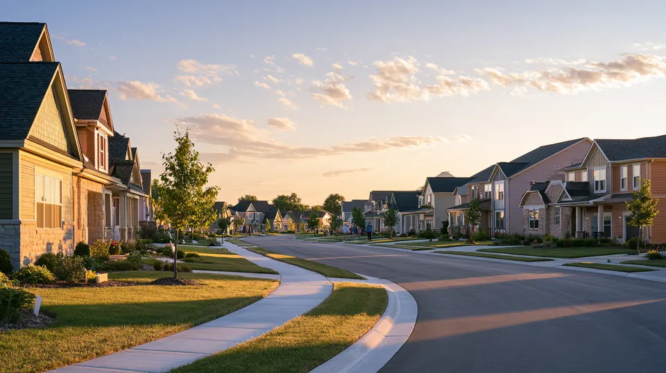 Neighbors on a sunny suburban street, the kind of community Tripoint Lending serves with personal loans